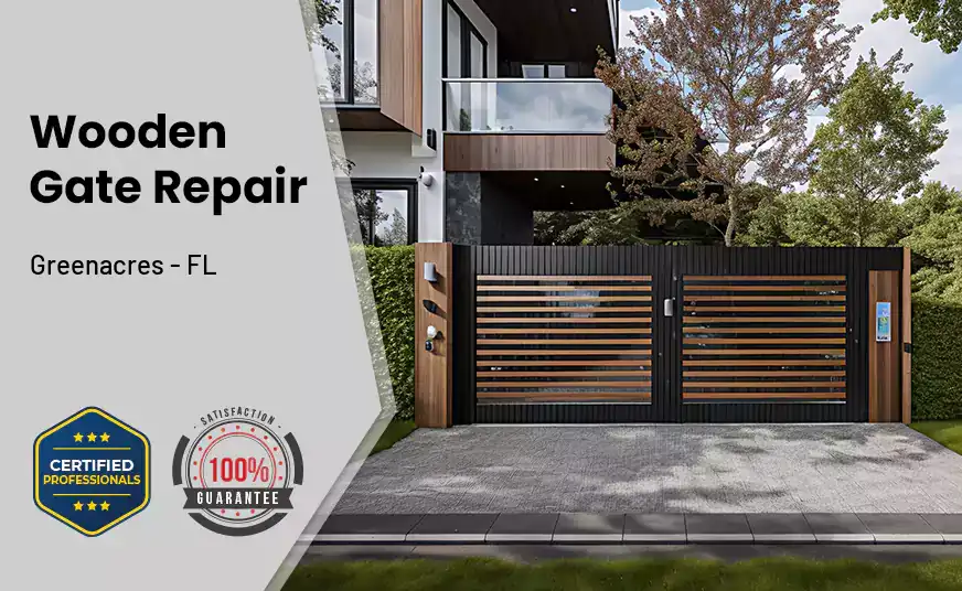 Wooden Gate Repair Greenacres - FL 