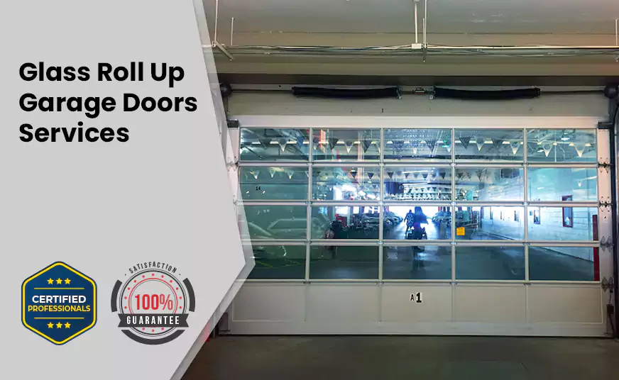Glass Roll Up Garage Door in Greenacres, FL